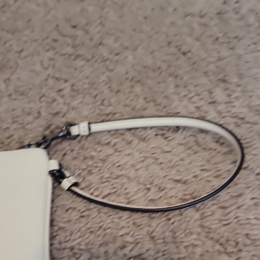 Coach White Wristlet with Red Heart - Picture 3 of 5